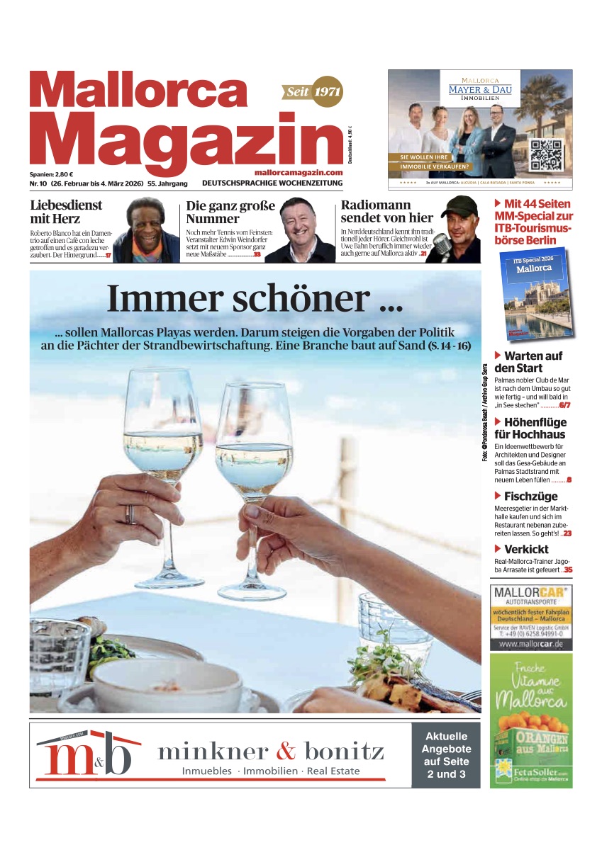 Mallorca Magazin Titelseite - Roberto Blanco Betreutes Reisen Pflegezentrum Nord